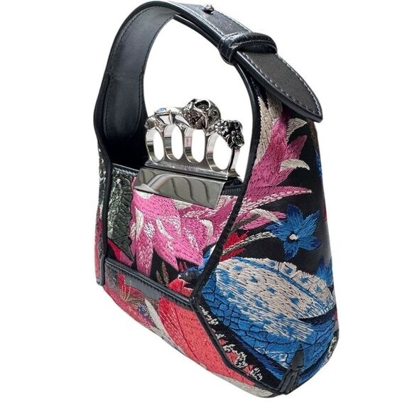 NWT Alexander McQueen Mini All Over Jeweled Top Handle Bag - Picture 5 of 11